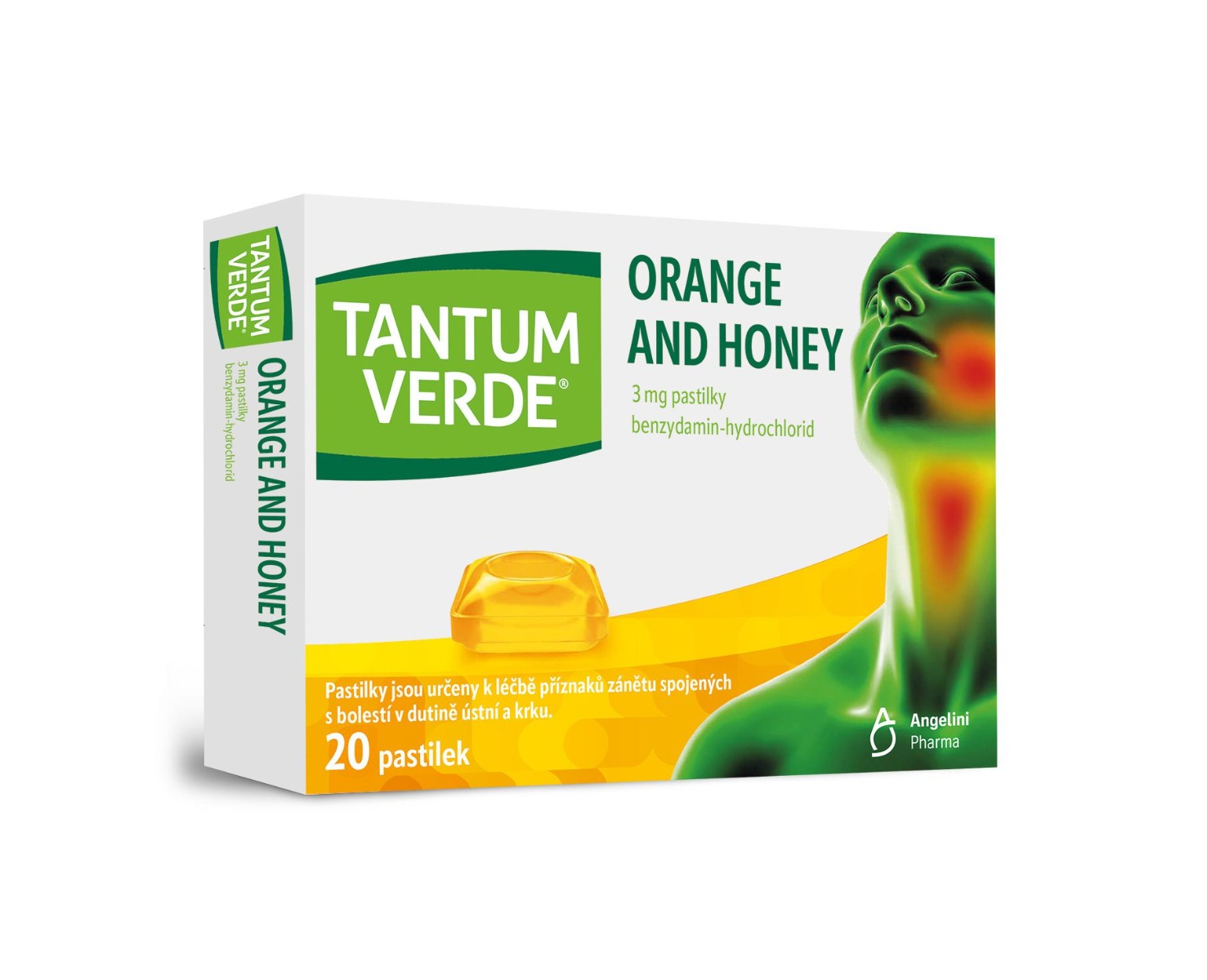Tantum Verde Orange and Honey 3 mg 20 pastilek Tantum Verde