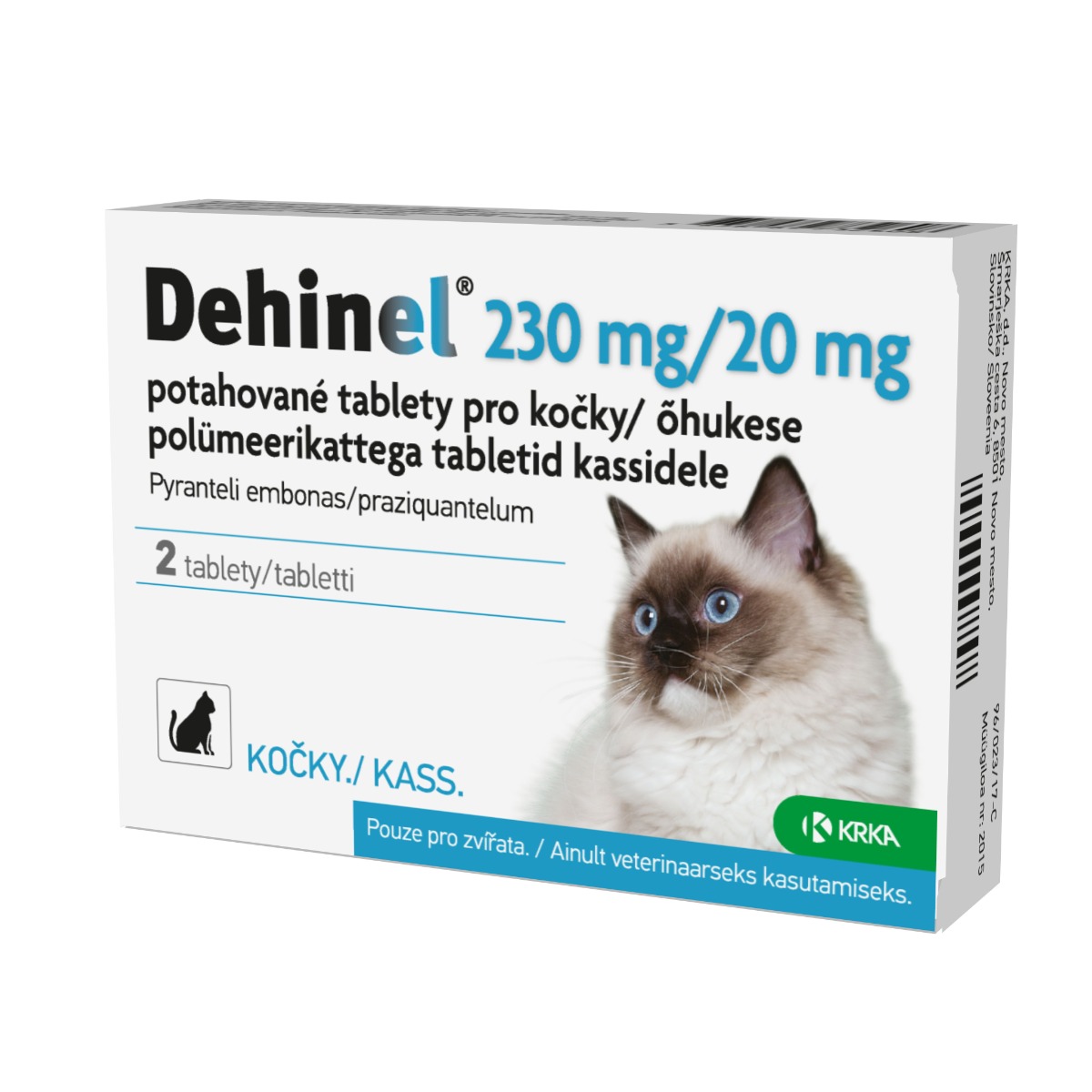 Dehinel pro kočky 230 mg/20 mg 2 tablety Dehinel