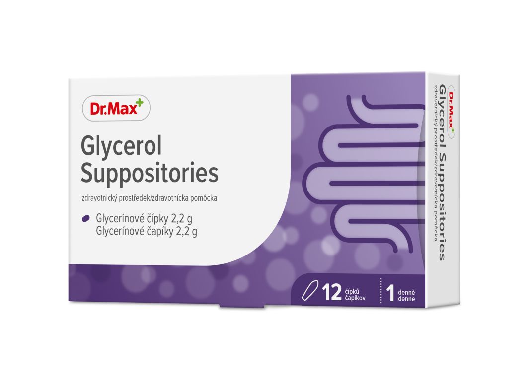 Dr. Max Glycerol Suppositories 12 čípků Dr. Max