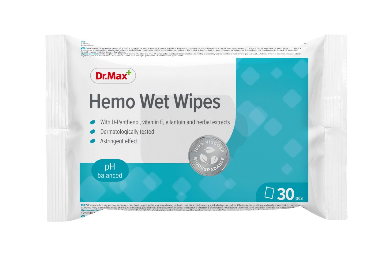 Dr. Max Hemo Wet Wipes 30 ks Dr. Max