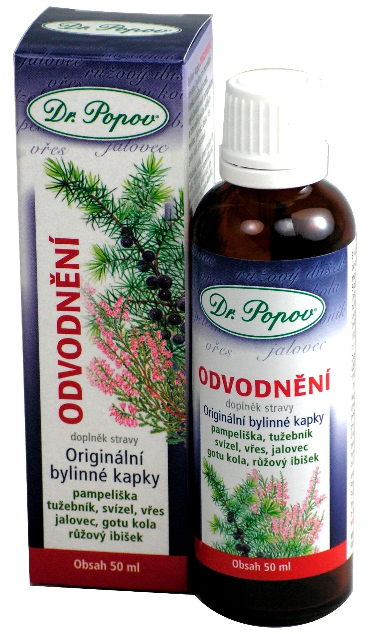 Dr. Popov Odvodnění bylinné kapky 50 ml Dr. Popov