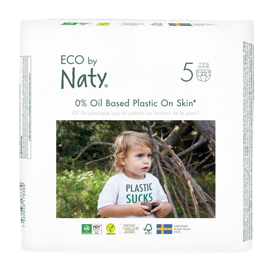 ECO by Naty Junior 11–25 kg dětské plenky 22 ks ECO by Naty