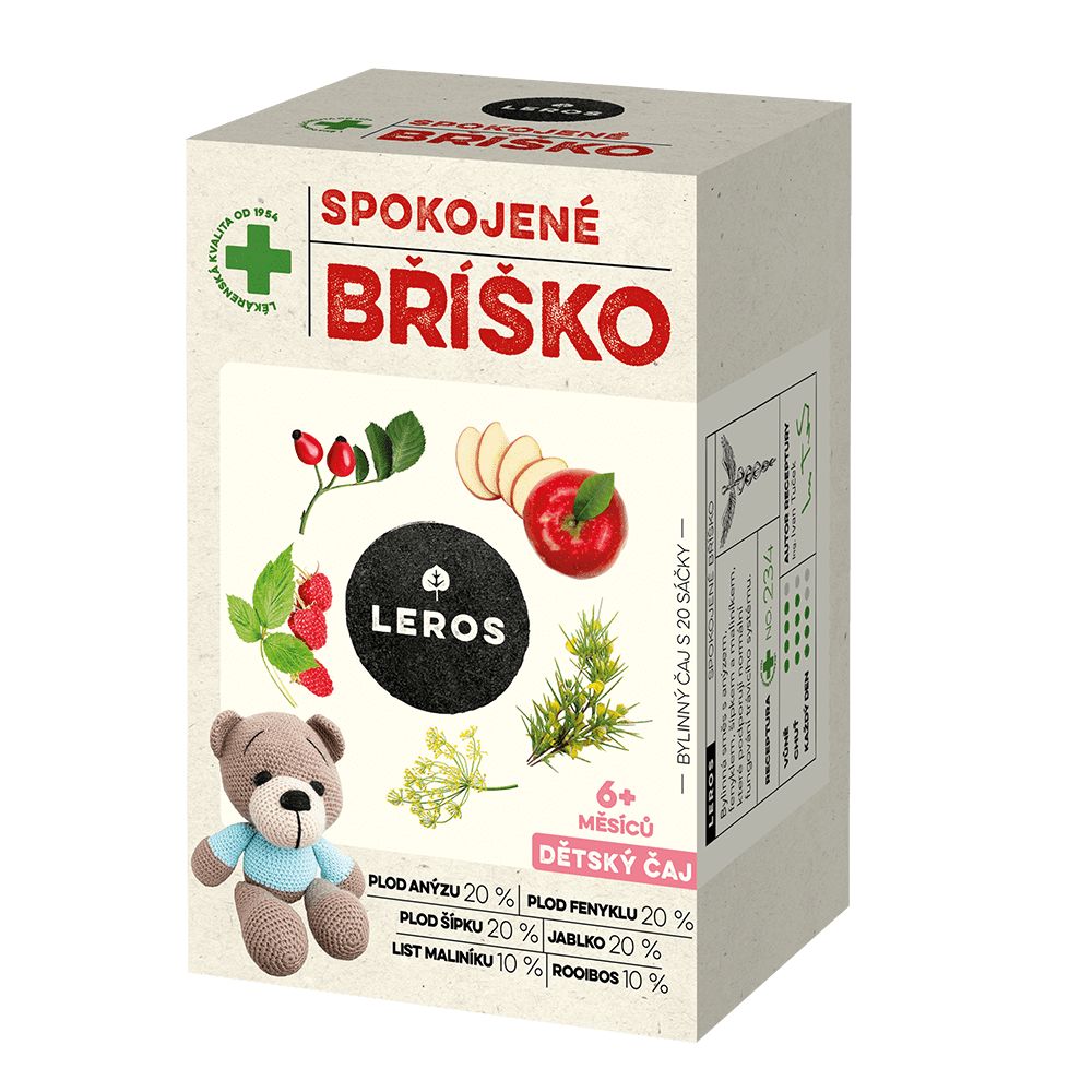 Leros Dětský čaj spokojené bříško 20x2 g Leros