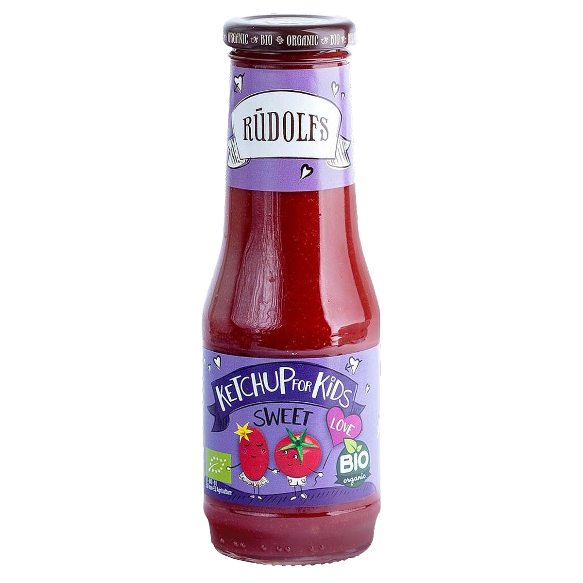Rudolfs Kečup pro děti sladký BIO 320 g Rudolfs