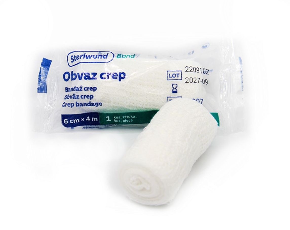 Steriwund Obinadlo elastické fixační 6 cm x 4 m 1 ks Steriwund