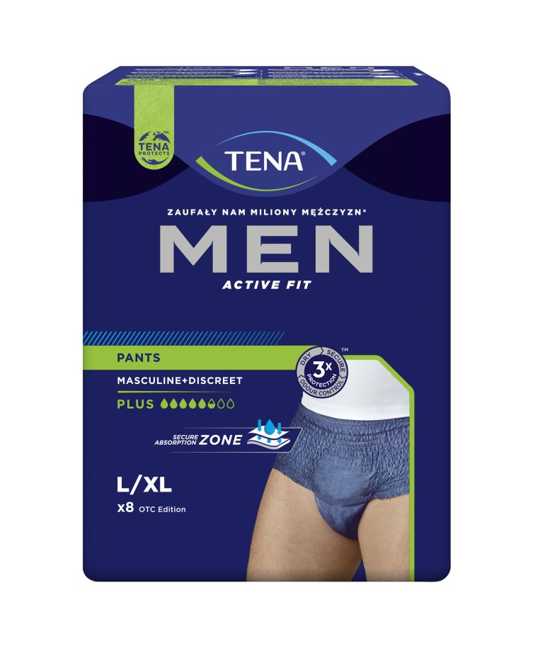 Tena Men Pants Plus Large inkontinenční kalhotky modré 8 ks Tena