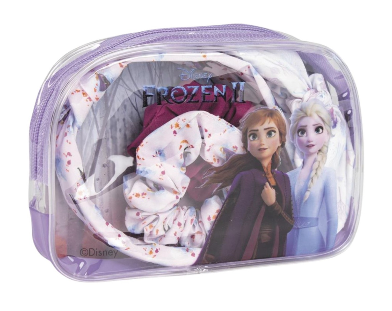 Cerdá Beauty sada do vlasů Frozen II 4 ks + toaletní taštička Cerdá