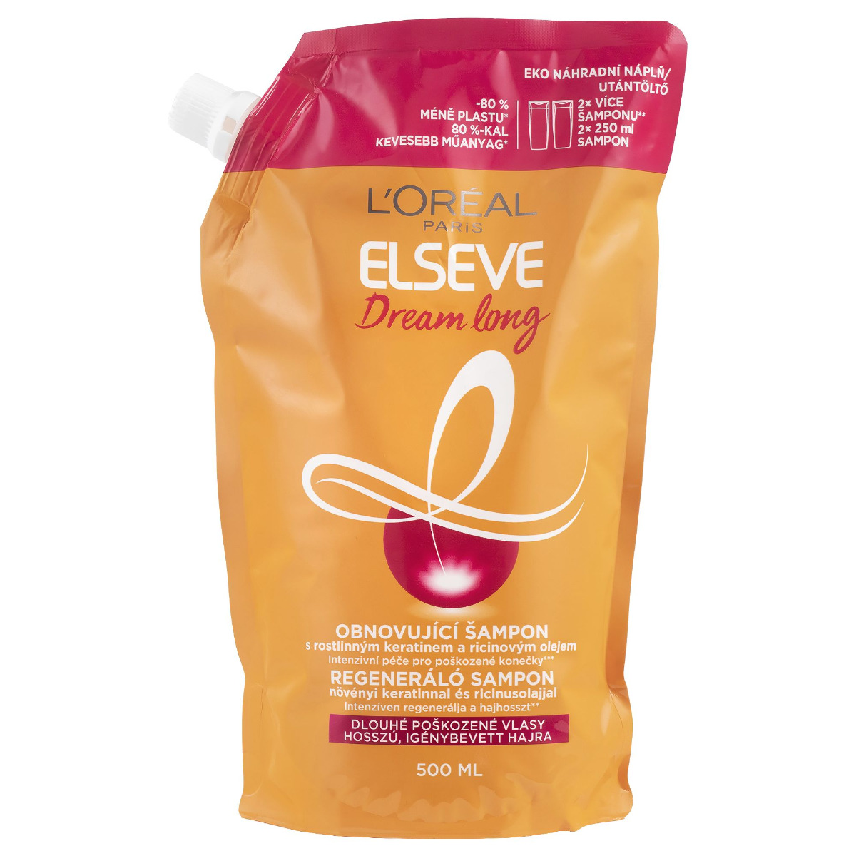 Loréal Paris Elseve Dream Long šampon pro dlouhé vlasy 500 ml náhradní náplň Loréal Paris