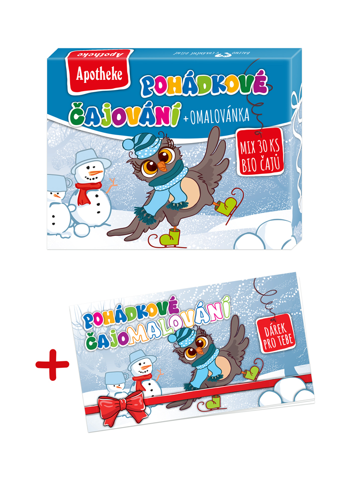 Apotheke Kolekce BIO Pohádkové čajování Sova + omalovánka 30 sáčků Apotheke