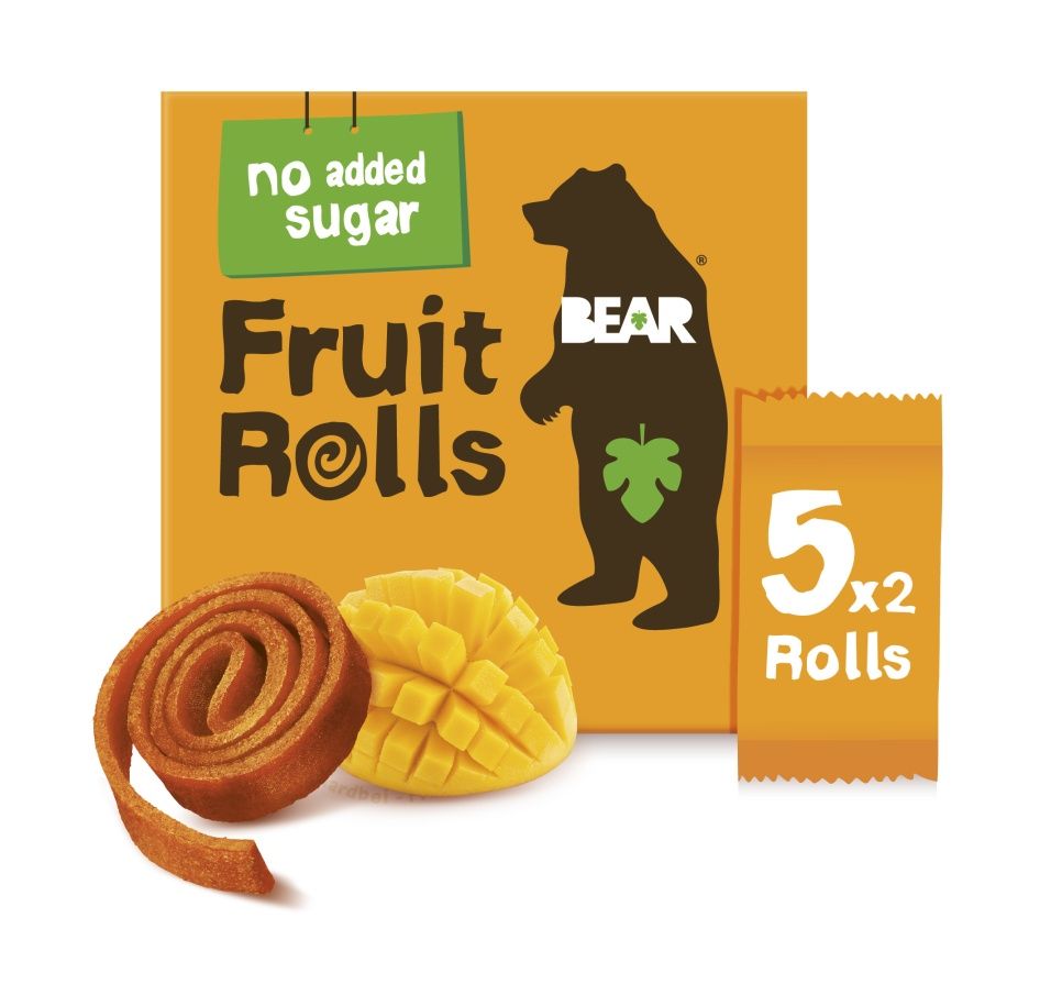 BEAR Fruit Rolls mango ovocné rolované plátky 5x20 g BEAR