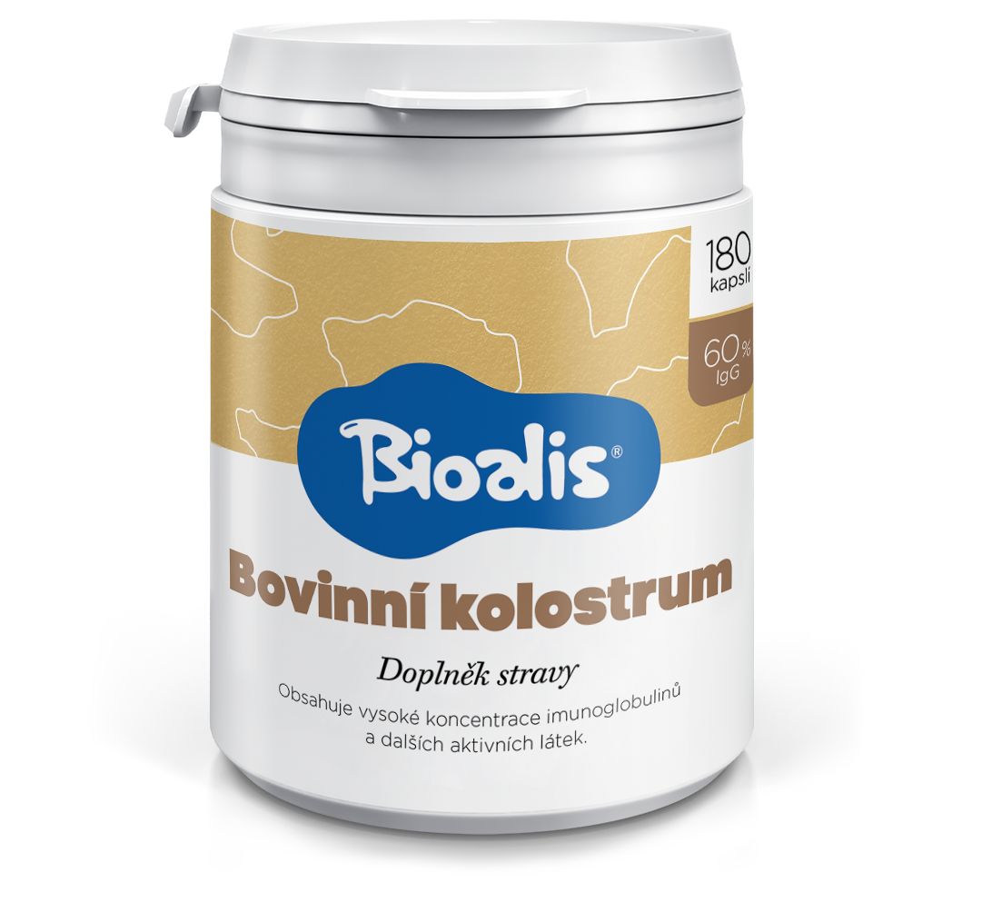 Bioalis Bovinní kolostrum 180 kapslí Bioalis