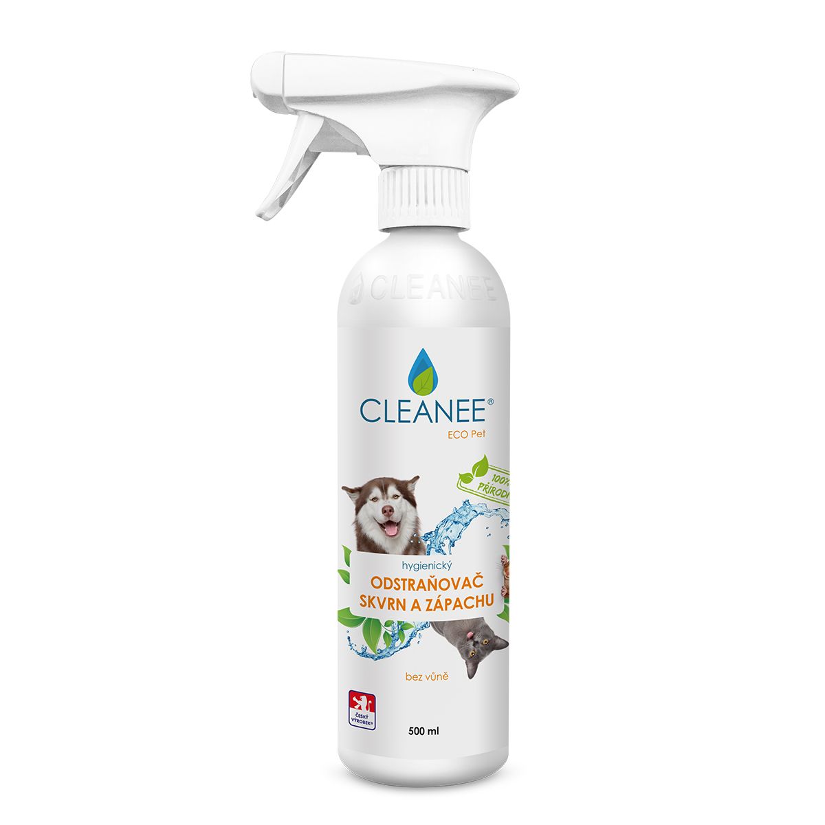 CLEANEE ECO Pet Hygienický odstraňovač skvrn a zápachu 500 ml CLEANEE
