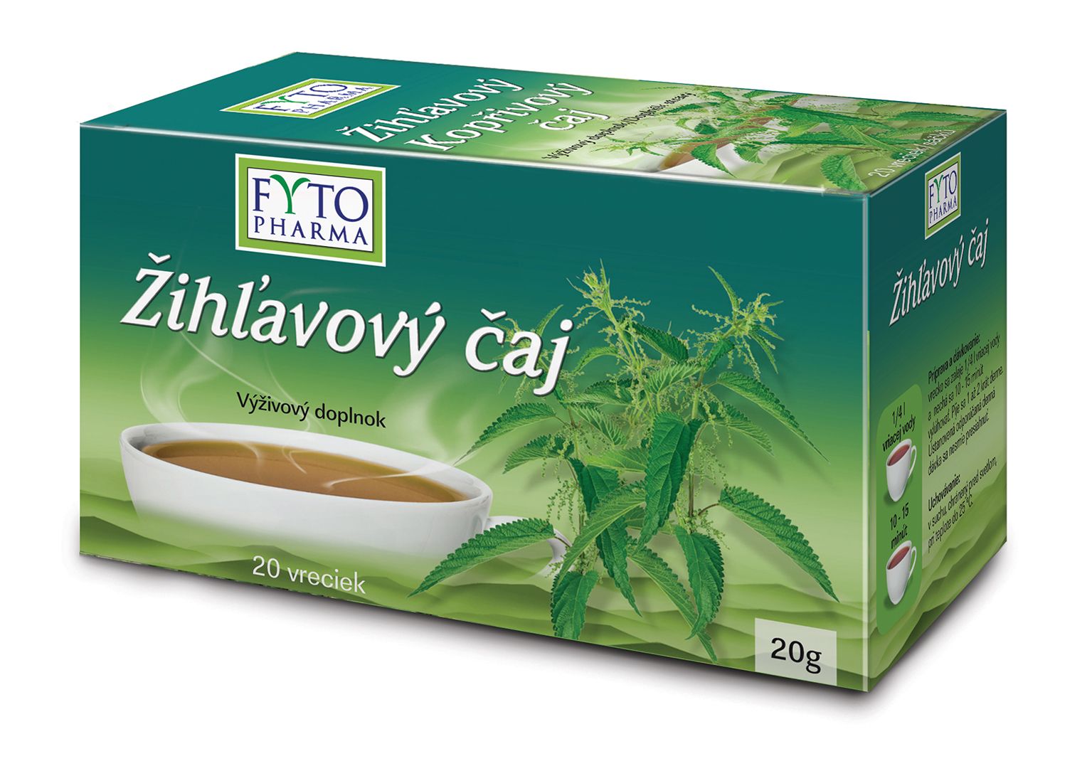 Fytopharma Kopřivový čaj 20x1 g Fytopharma