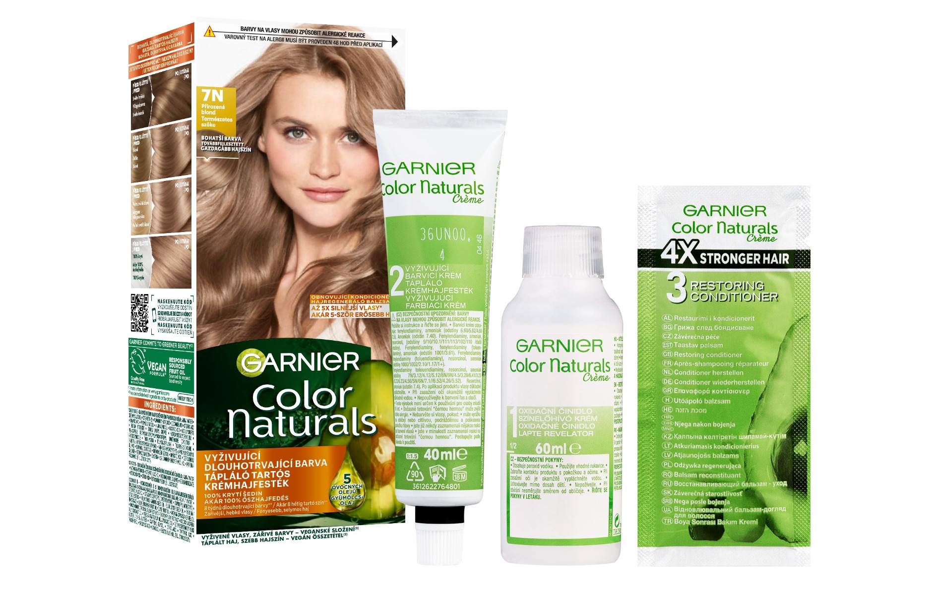 Garnier Color Naturals Permanentní barva na vlasy 7N přirozená blond Garnier