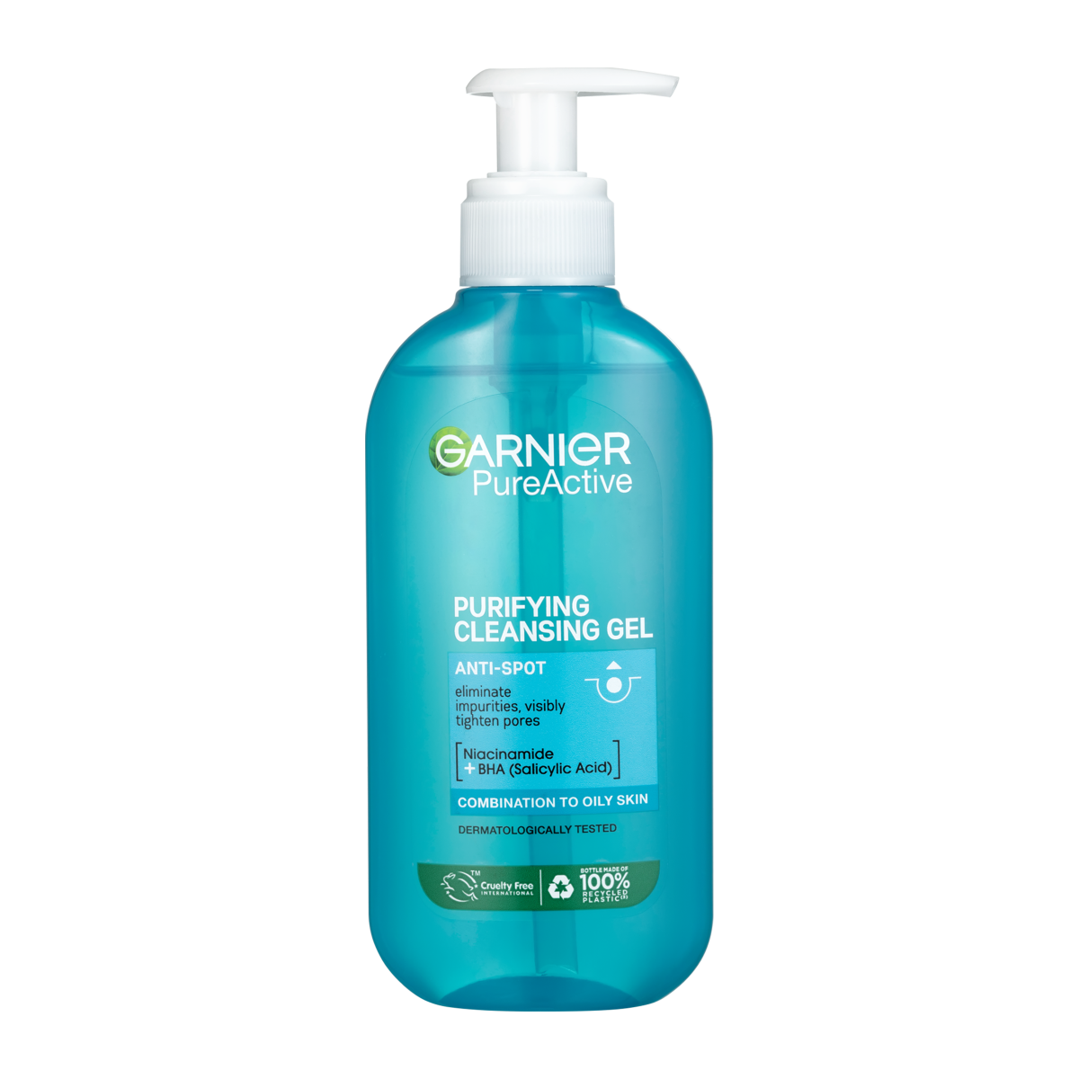 Garnier Skin Naturals Pure čisticí gel proti nedokonalostem a rozšířeným pórům 200 ml Garnier