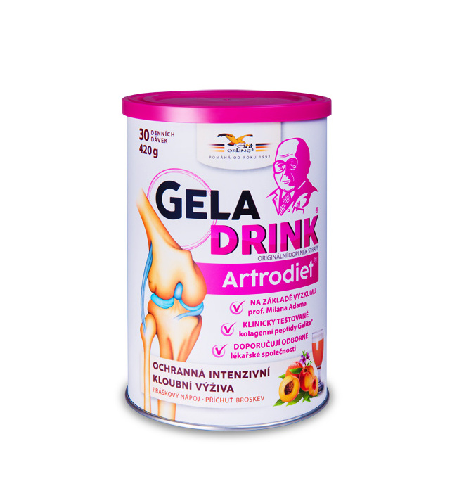 Geladrink Artrodiet broskev nápoj 420 g Geladrink