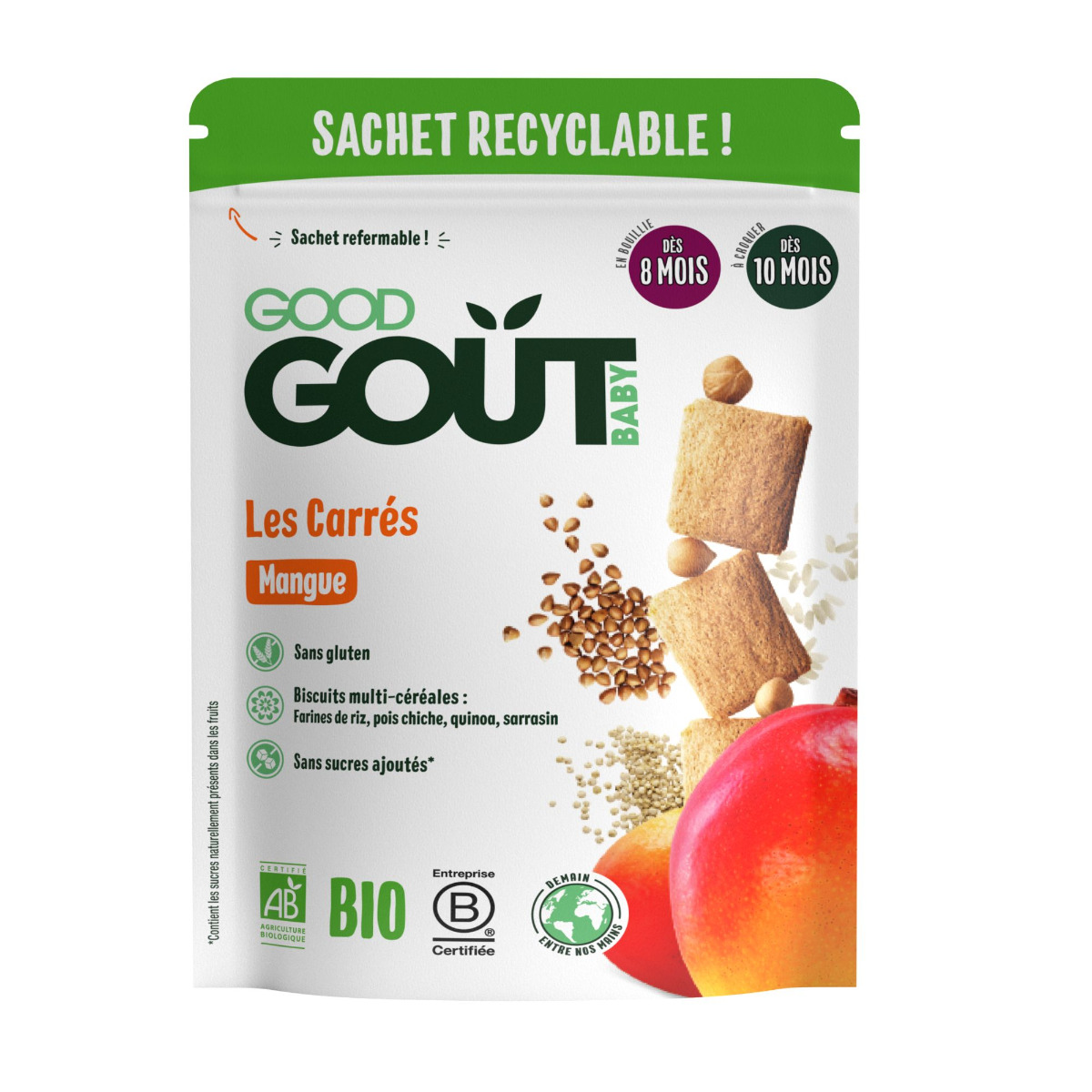Good Gout BIO Mangové polštářky 8m+ 50 g Good Gout