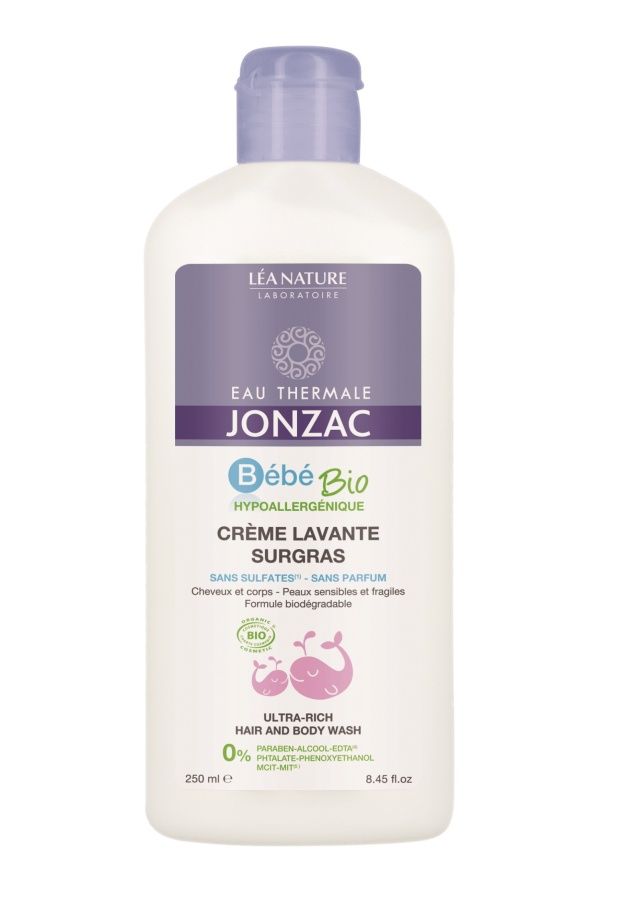 JONZAC Bébé Dětský mycí krém vlasy a tělo BIO 250 ml JONZAC