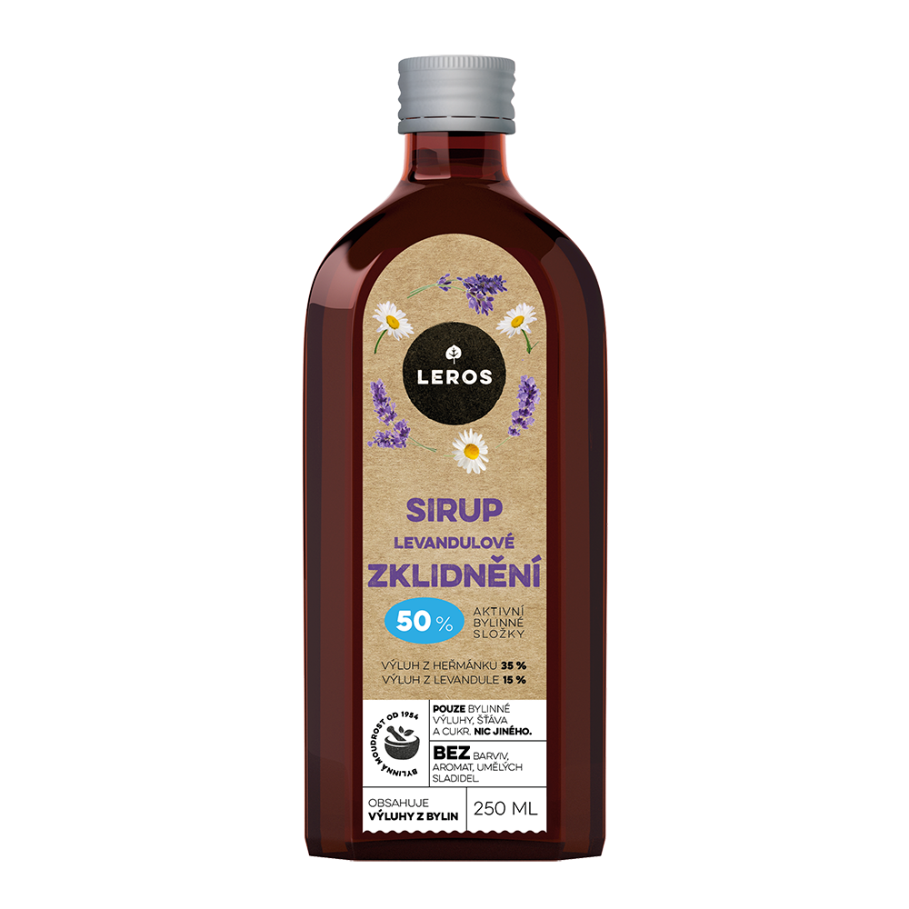 Leros Sirup Levandulové zklidnění 250 ml Leros