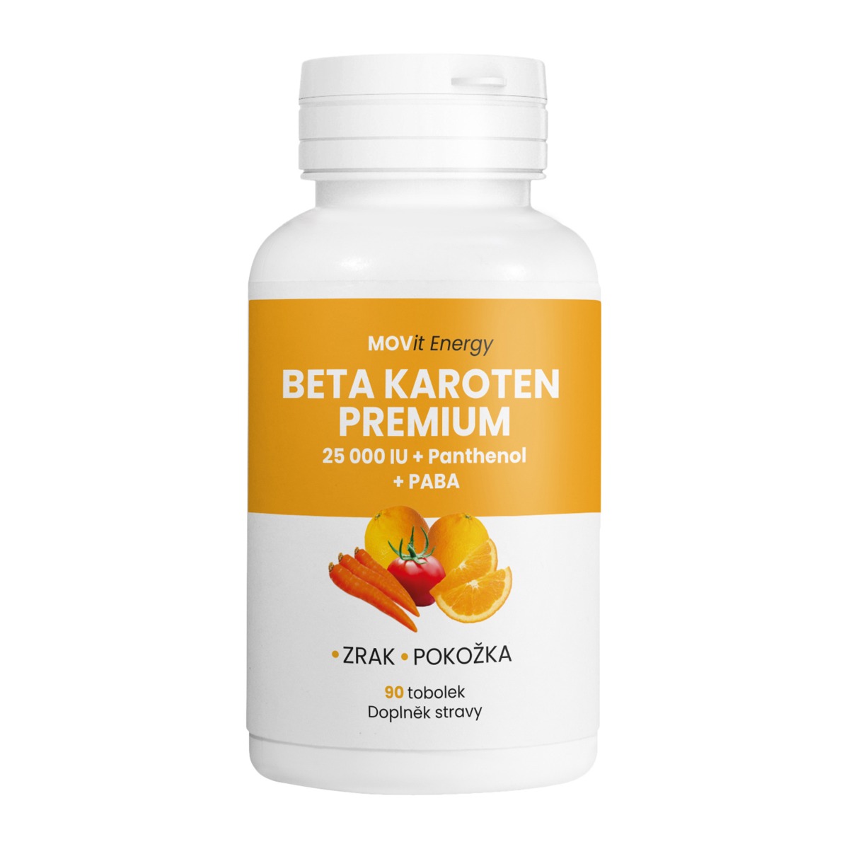 MOVit Energy Beta karoten 25 000 IU + Panthenol + PABA 90 tobolek MOVit Energy