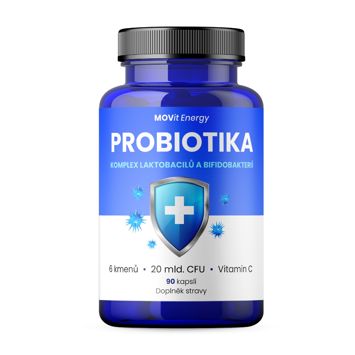 MOVit Energy Probiotika Komplex laktobacilů a bifidobakterií 90 kapslí MOVit Energy