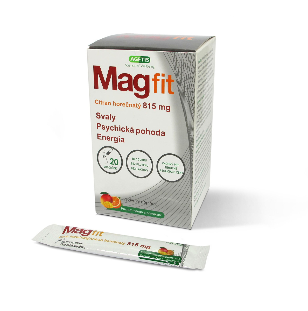 Magfit příchuť mango a pomeranč 20 sáčků Magfit