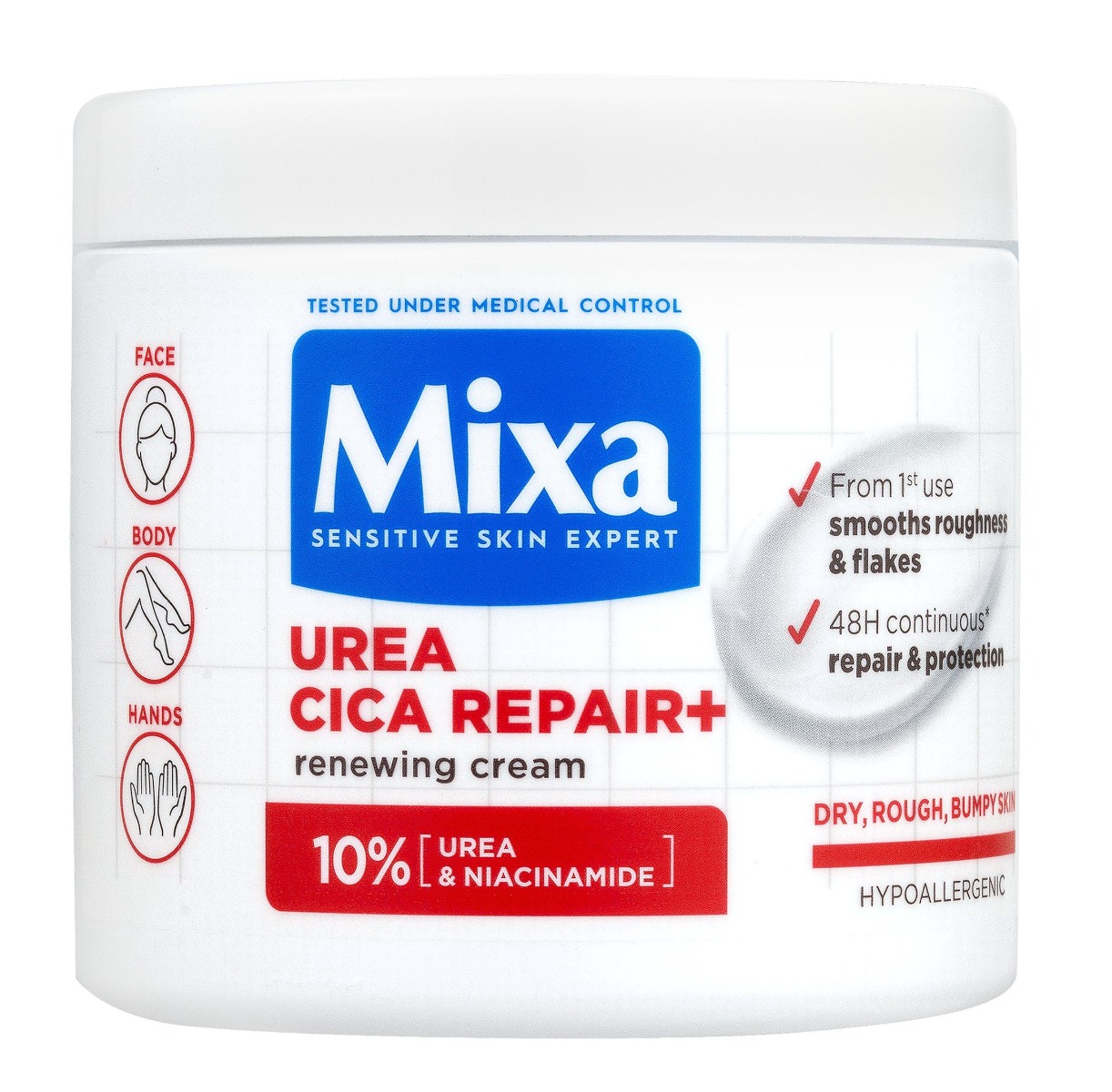 Mixa Urea Cica Repair+ regenerační tělová péče pro velmi suchou
