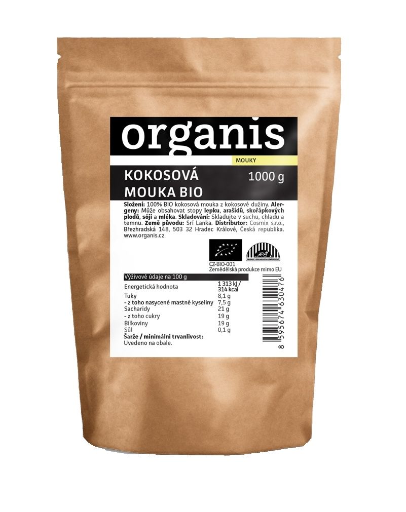 Organis Kokosová mouka BIO 1000 g Organis