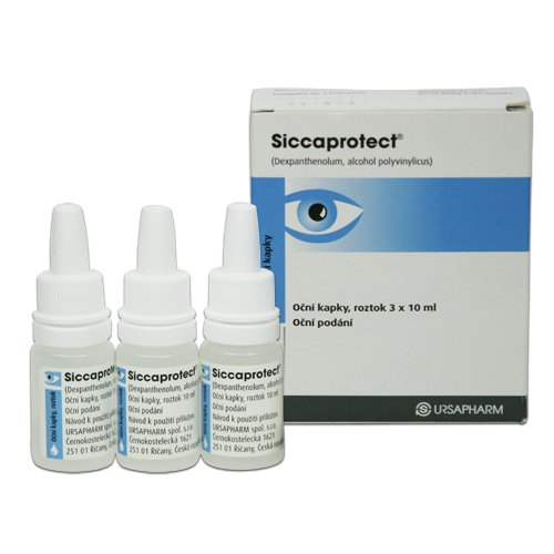 Siccaprotect oční kapky 3x10 ml Siccaprotect