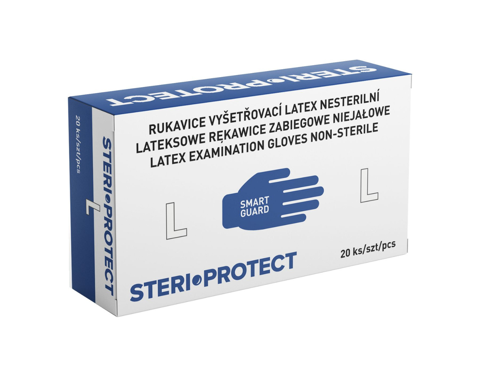 Steriwund Rukavice vyšetřovací latex nesterilní vel. L 20 ks Steriwund