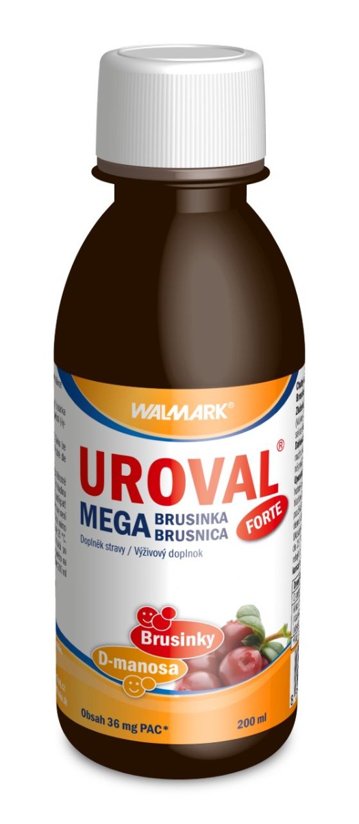 Uroval MEGA BRUSINKA forte sirup 200 ml Uroval