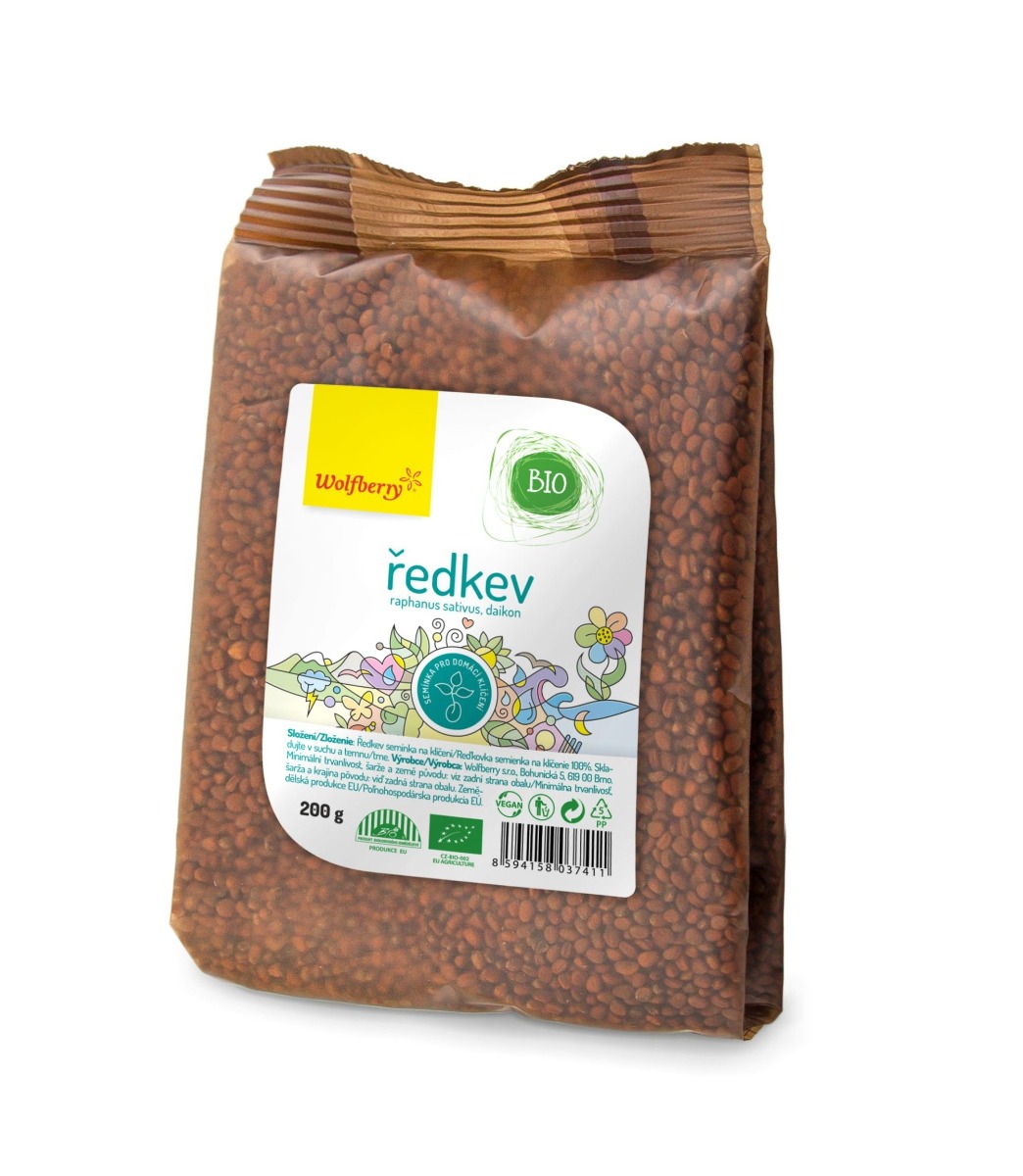 Wolfberry Ředkev BIO semínka na klíčení 200 g Wolfberry