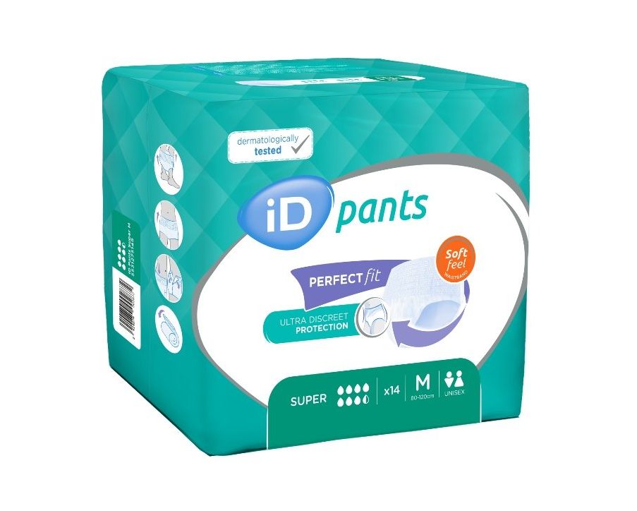 iD Pants Medium Super plenkové kalhotky navlékací 14 ks iD
