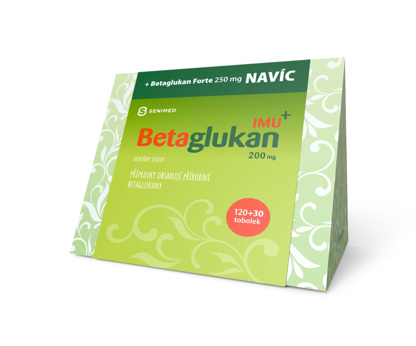 Betaglukan IMU+ 200 mg 120 tobolek + Betaglukan FORTE+ 30 tobolek Betaglukan