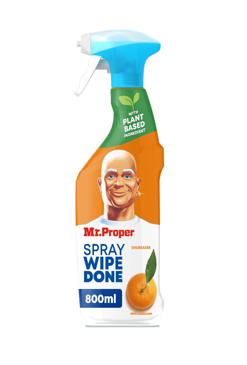 Mr. Proper Kitchen Mandarine Wipe Done odmašťovací čisticí sprej 800 ml Mr. Proper