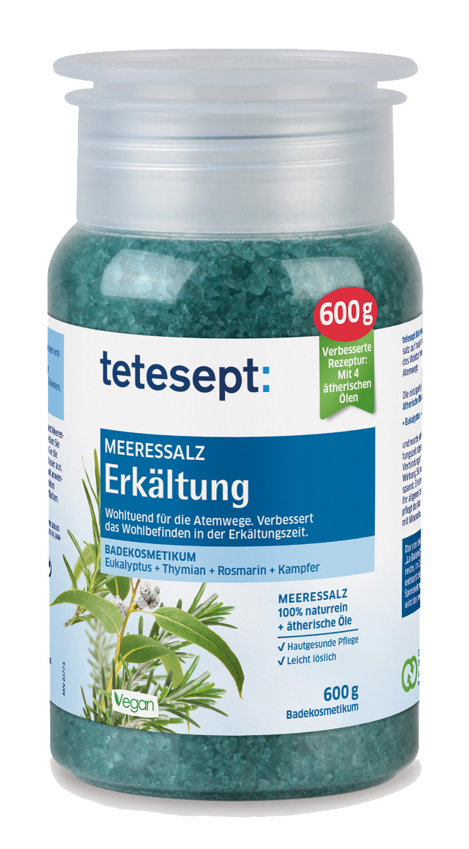 Tetesept Eukalypt mořská sůl 600 g Tetesept