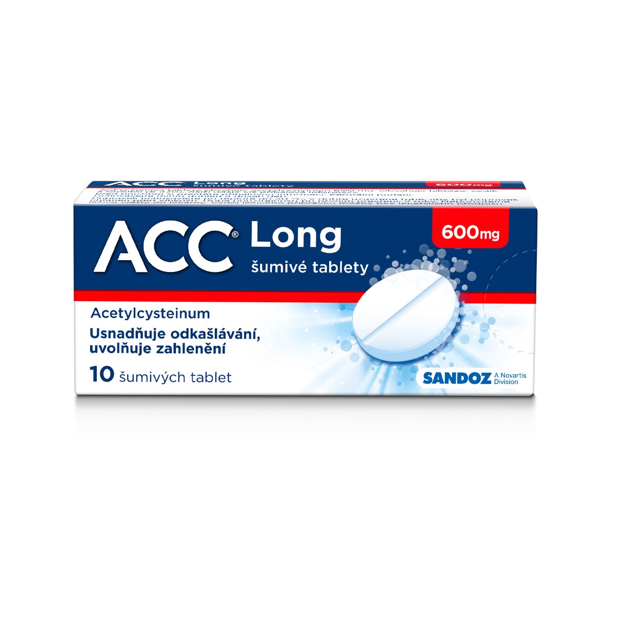ACC LONG 600 mg 10 šumivých tablet ACC