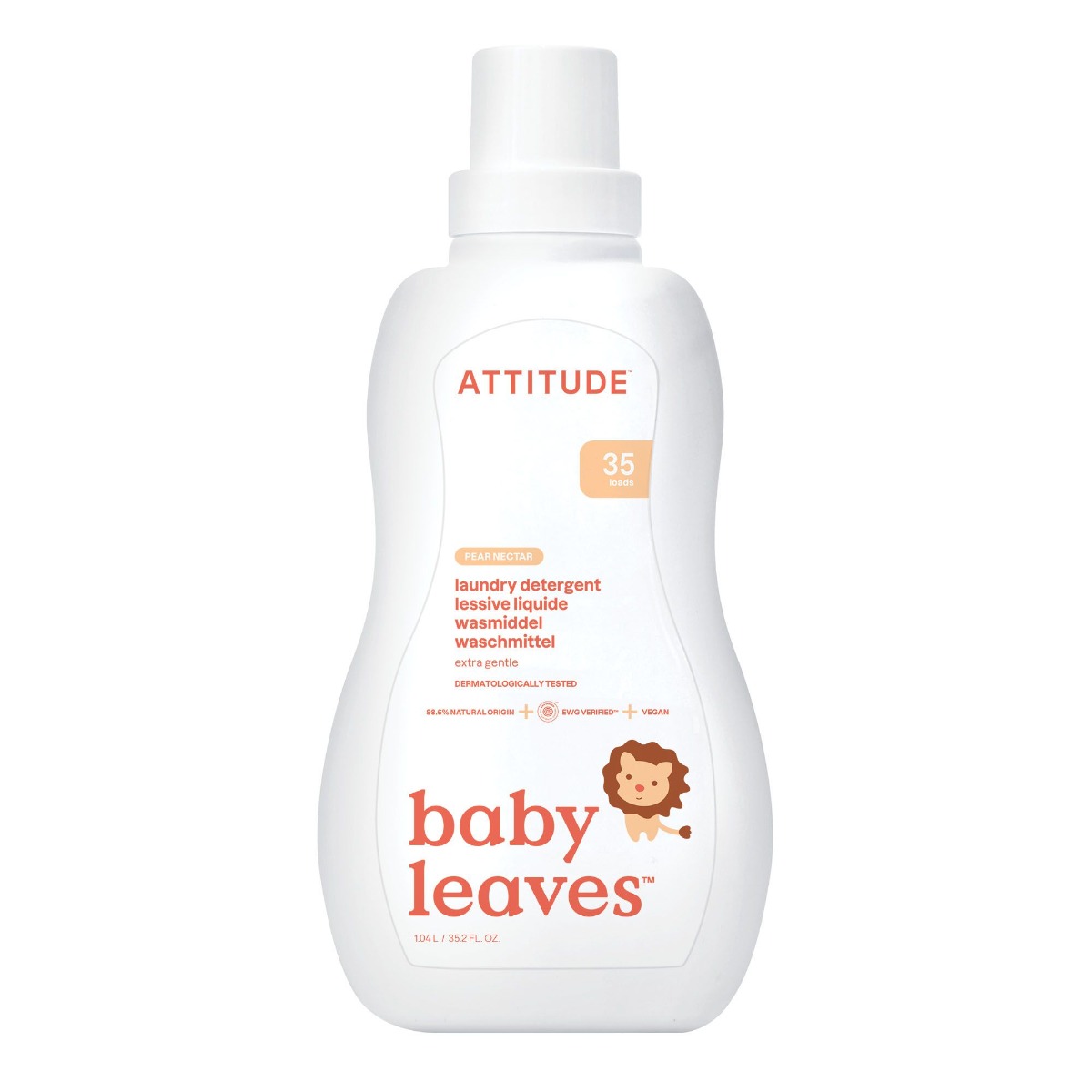 ATTITUDE Prací gel pro děti s vůní hrušky 1050 g ATTITUDE