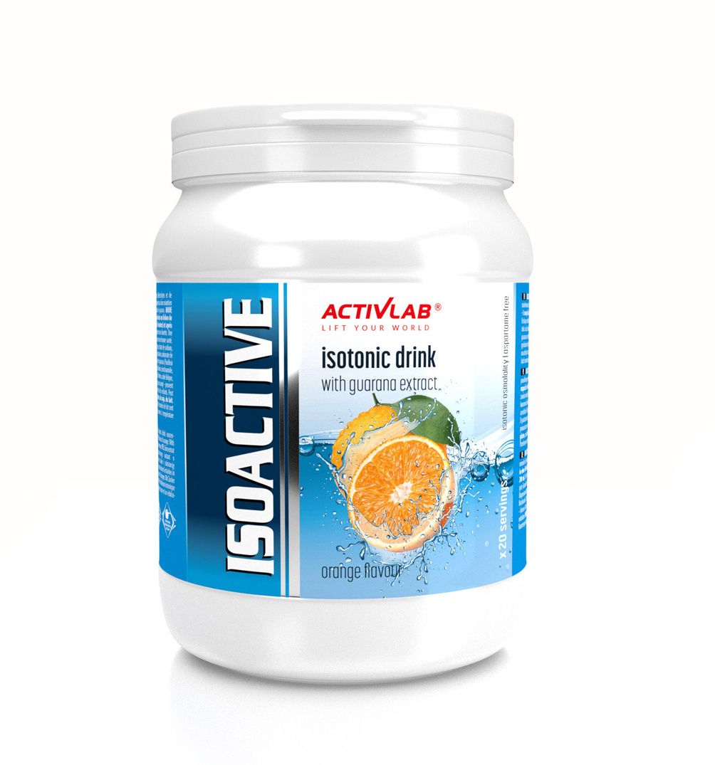 Activlab Isoactive iontový nápoj s guaranou pomeranč 630 g Activlab