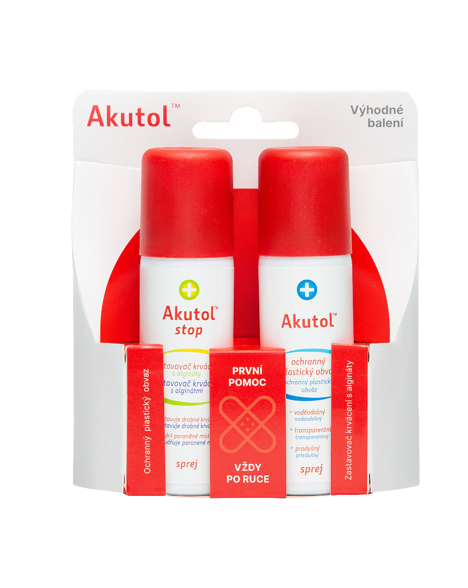 Akutol spray + STOP spray duopack 2x60 ml Akutol