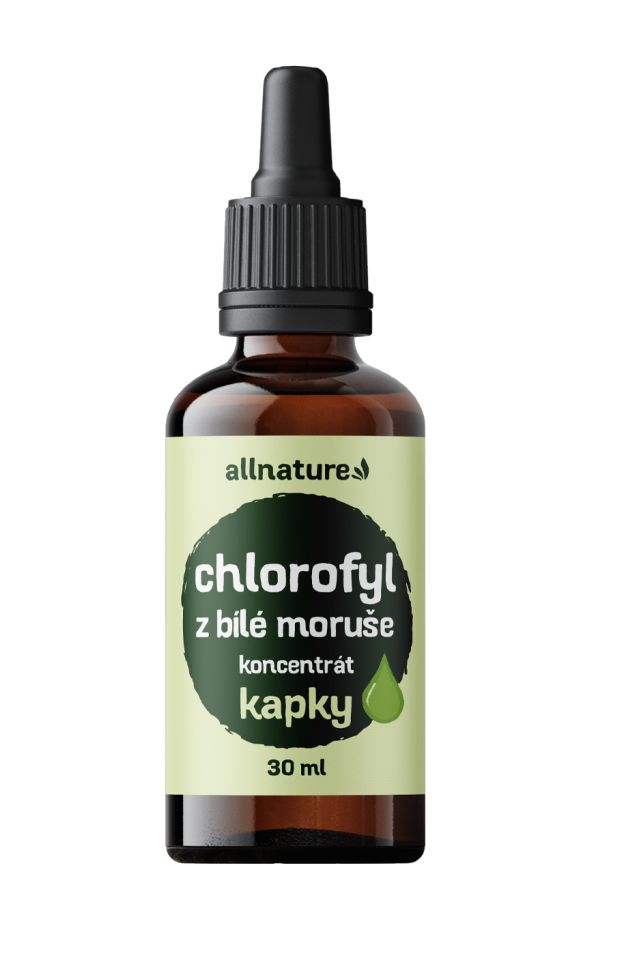 Allnature Chlorofyl z moruše bílé kapky 30 ml Allnature