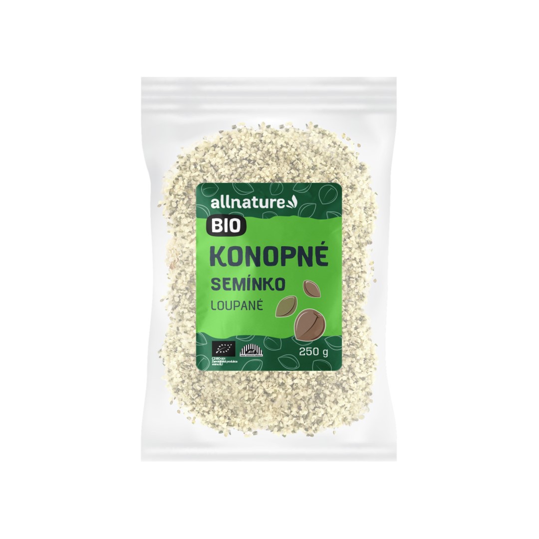Allnature Konopné semínko loupané BIO 250 g Allnature