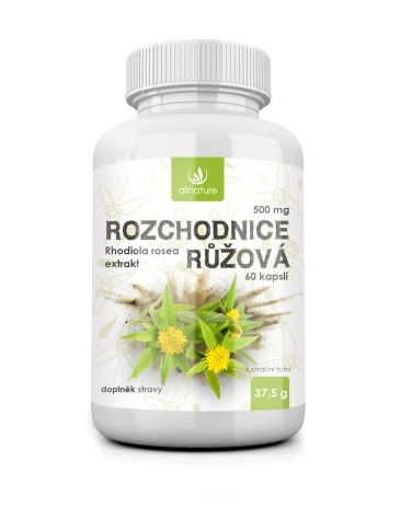 Allnature Rozchodnice růžová 500 mg 60 kapslí Allnature