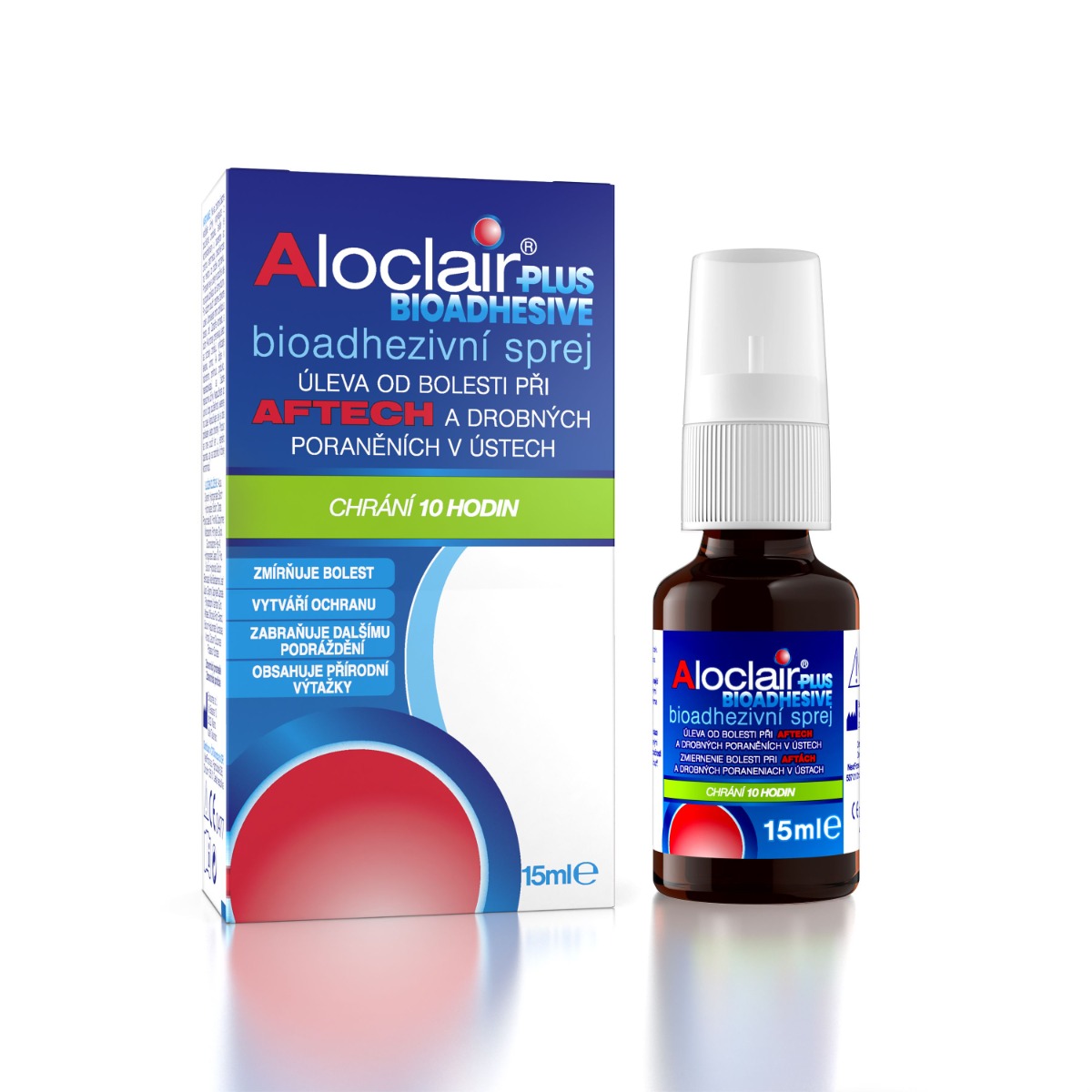 Aloclair PLUS BIOADHESIVE sprej 15 ml Aloclair