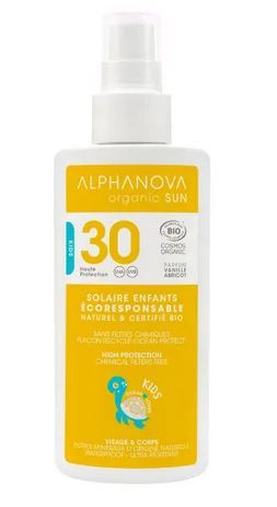 Alphanova SUN BIO Opalovací krém ve spreji pro děti SPF30 125 g Alphanova