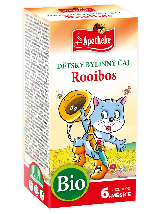 Apotheke BIO Dětský čaj Rooibos pro běžné pití nálevové sáčky 20x1