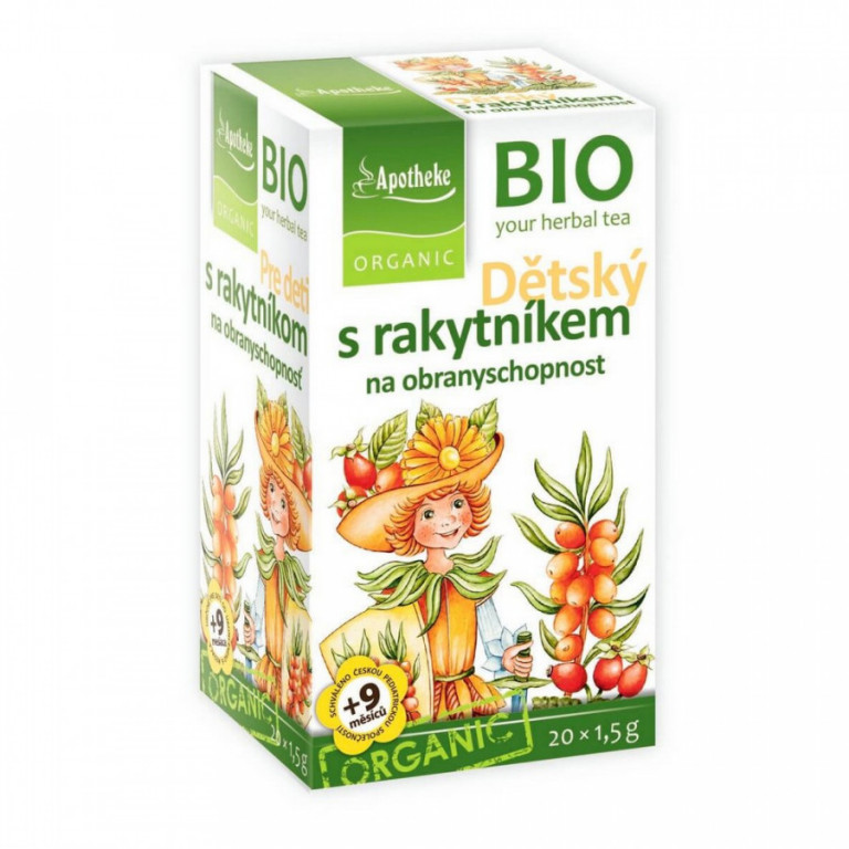 Apotheke BIO Dětský čaj s rakytníkem na obranyschopnost nálevové sáčky 20x1