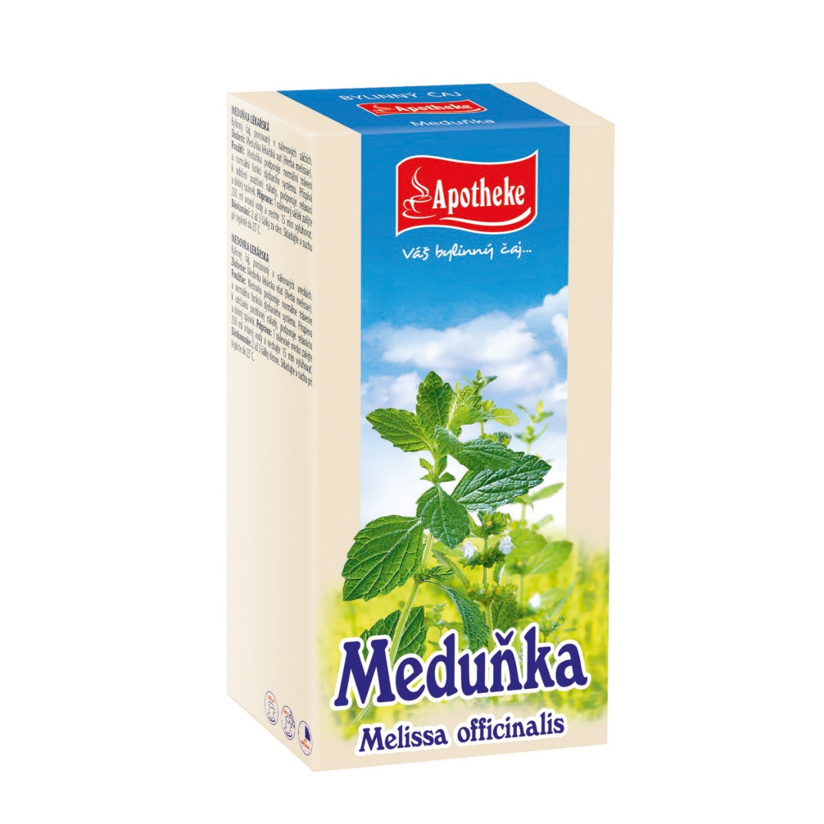 Apotheke Meduňka lékařská čaj nálevové sáčky 20x1