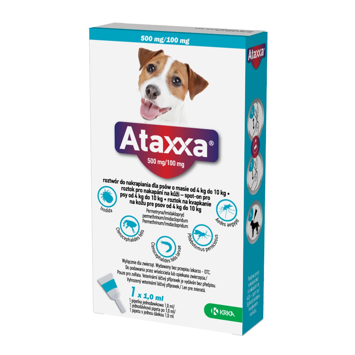 Ataxxa pro psy 4-10 kg spot-on 1x1 ml Ataxxa