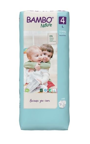 Bambo Nature 4 L 7-14 kg dětské pleny 48 ks Bambo